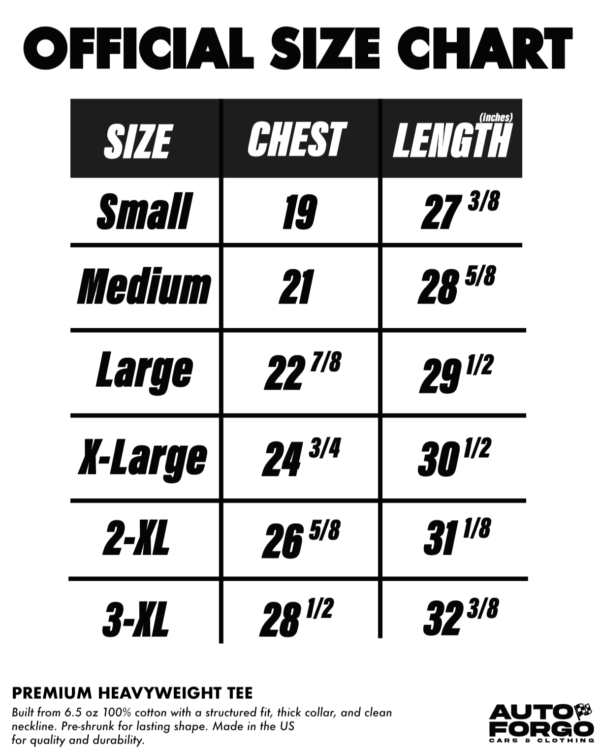 AutoForgo "Performance Tires" Heavyweight Tee